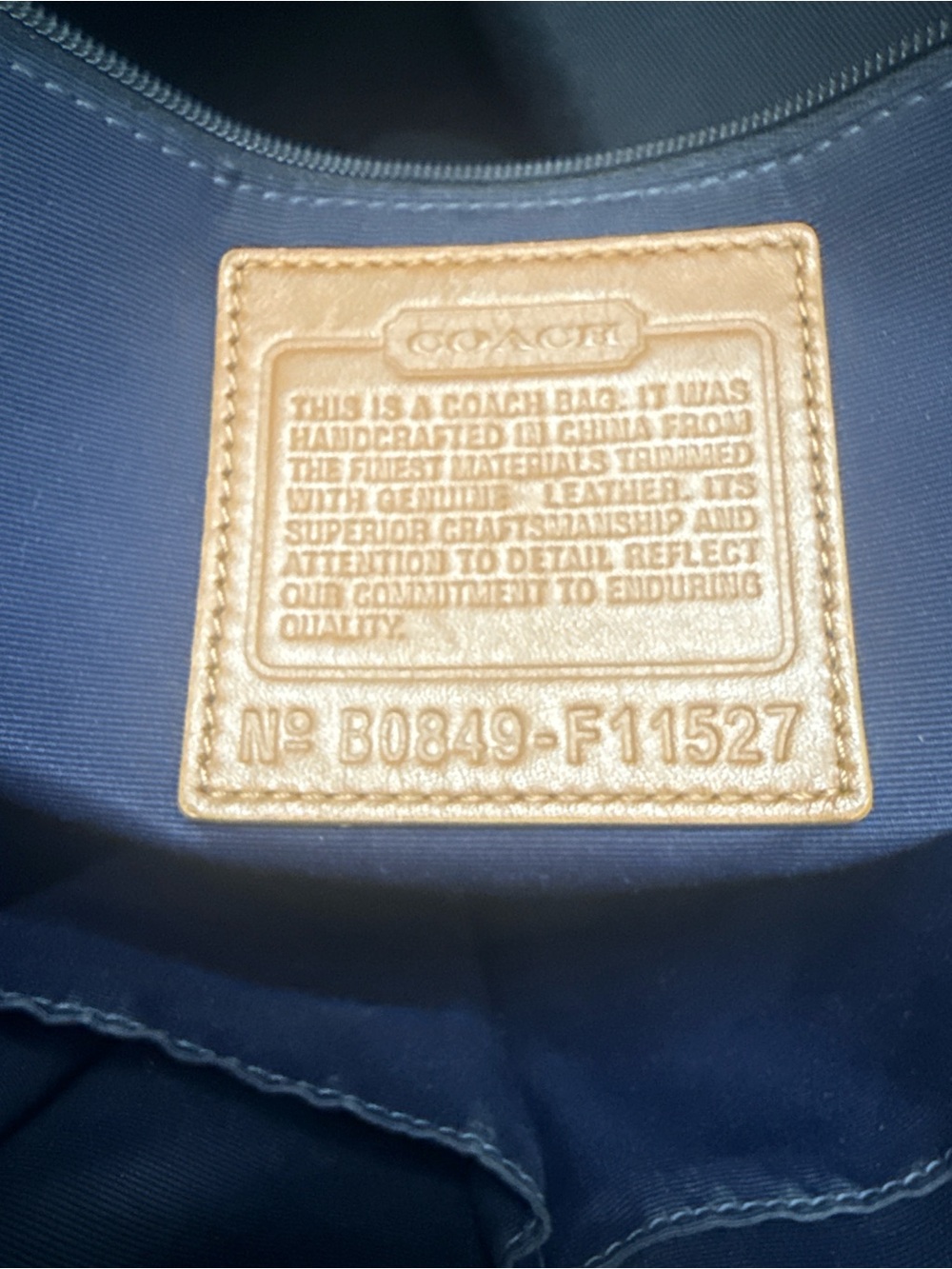 Coach Denim Y2K Signature Gallery Tote Canvas Leather Teim - Picture 6 of 8